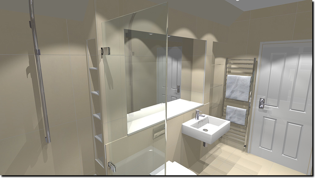 Family Bathroom Design 2 - Render 2